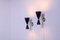 Black Diabolo Wall Sconces in Brass from Stilnovo, 1950s, Set of 2 8