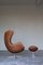 Chaise Egg avec Ottomane par Arne Jacobsen pour Fritz Hansen, Set de 2 7