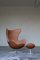 Poltrona Egg con poggiapiedi di Arne Jacobsen per Fritz Hansen, set di 2, Immagine 8