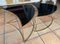 Tables Vintage en Laiton Noir en Opaline, Set de 2 3