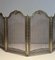 Large Folding Fire Screen in Brass and Wire Mesh, 1890s, Image 4