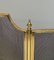 Neoclassical Style Fire Screen in Brass and Wire Mesh, 1940s 7