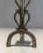 Brass and Wrought Iron Chenets in the style of Raymond Subes, 1940s, Set of 2, Image 11