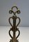 Brass and Wrought Iron Chenets in the style of Raymond Subes, 1940s, Set of 2, Image 8