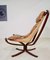 Vintage Falcon Chair aus Leder mit hoher Rückenlehne von Sigurd Resell 2