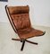 Vintage Falcon Chair aus Leder mit hoher Rückenlehne von Sigurd Resell 8