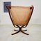 Vintage Falcon Chair aus Leder mit hoher Rückenlehne von Sigurd Resell 3