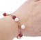 Retro Carnelian & Pearls Bracelet, 1960s, Image 5