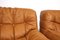 Kashima Lounge Chairs in Cognac Leather by Michel Ducaroy for Ligne Roset, Set of 2 3