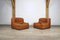 Kashima Lounge Chairs in Cognac Leather by Michel Ducaroy for Ligne Roset, Set of 2 1