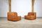 Kashima Lounge Chairs in Cognac Leather by Michel Ducaroy for Ligne Roset, Set of 2 7
