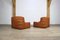 Kashima Lounge Chairs in Cognac Leather by Michel Ducaroy for Ligne Roset, Set of 2 11