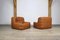 Kashima Lounge Chairs in Cognac Leather by Michel Ducaroy for Ligne Roset, Set of 2 2