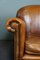 Sheep Leather Armchair Finished with Decorative Nails 6