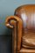 Sheep Leather Armchair Finished with Decorative Nails, Image 6