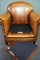 Sheep Leather Armchair Finished with Decorative Nails 10