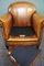 Sheep Leather Armchair Finished with Decorative Nails, Image 10