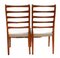 Swedish Ladder Back Dining Chairs from Svegards of Markaryd, 1960s, Set of 2 5