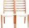 Swedish Ladder Back Dining Chairs from Svegards of Markaryd, 1960s, Set of 2 8