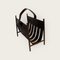 Vintage Magazine Rack in Brown by Jacques Adnet, 1940s 3