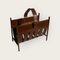 Vintage Magazine Rack in Brown by Jacques Adnet, 1940s 2