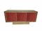 Rotes Samt Sideboard von Mascia Meccani für Meccani Design, 2023 3