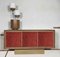 Credenza in velluto rosso di Mascia Meccani per Meccani Design, 2023, Immagine 5