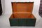 Vintage Green Courier Trunk with Key, 1920s 2