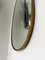 Specchio a forma di uovo in ottone, Italia, anni '50, Immagine 3