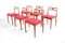Mid-Century Modern Model 94 Dining Chairs in Teak by Johannes Andersen for Christian Linneberg, 1960, Set of 6 2