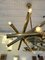 Italian Brass Sputnik Fireworks Pendant Lamp from Stilnovo. 1950s 11