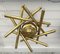 Italian Brass Sputnik Fireworks Pendant Lamp from Stilnovo. 1950s 2