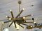 Italian Brass Sputnik Fireworks Pendant Lamp from Stilnovo. 1950s 12