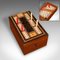 Antiker englischer Cribbage Spielkoffer, 1910er, 2er Set 5
