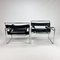 Wassily B3 Stühle von Marcel Breuer, 1980er, 2er Set 6