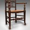 Antique Lancashire Oak Spindle Back Elbow Chair, Image 12