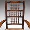 Antique Lancashire Oak Spindle Back Elbow Chair, Image 10