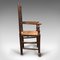 Antique Lancashire Oak Spindle Back Elbow Chair 3
