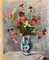 Waly, Bouquet di fiori, anni '50, Olio su tela, Immagine 1