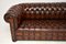 Vintage Deep Buttoned Leather Chesterfield Sofa, 1930s 7