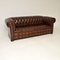 Vintage Deep Buttoned Leather Chesterfield Sofa, 1930s, Image 2