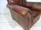 Distressed Tan Leather Armchair 5
