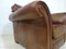 Distressed Tan Leather Armchair 4