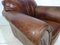 Distressed Tan Leather Armchair 2