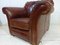 Distressed Tan Leather Armchair, Image 7