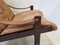 Mid-Century Hunter Lounge Chair in Leather, Rosewood & Teak by Torbjørn Afdal for Bruksbo, 1960 4