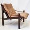 Mid-Century Hunter Lounge Chair in Leather, Rosewood & Teak by Torbjørn Afdal for Bruksbo, 1960 9