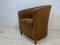 Hotel Tub Chair aus Hellbraunem Leder im Used-Look, 1980er 8