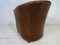 Hotel Tub Chair in Distressed Tan Leather, 1980s, Image 7