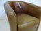 Hotel Tub Chair in Distressed Tan Leather, 1980s 10